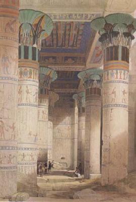 Alma-Tadema, Sir Lawrence David Roberts,Portico of the Temple of Isis at Philae (mk23) France oil painting art